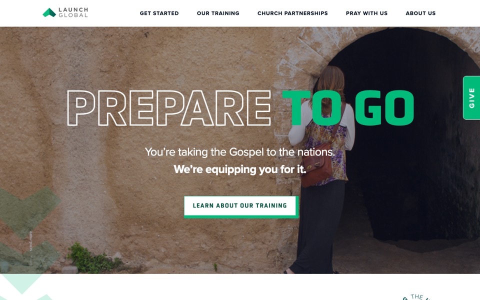 Launch Global website homepage