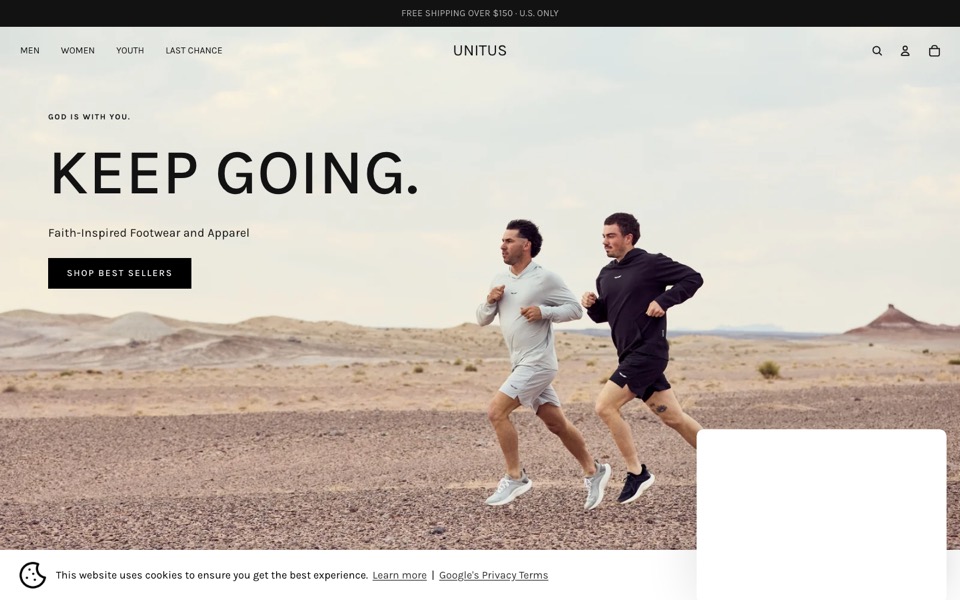 Unitus website homepage
